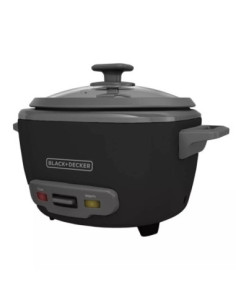 Olla Arrocera Black Decker Capacidad 7 Tzs 2 L Tapa Vidrio Negra 2