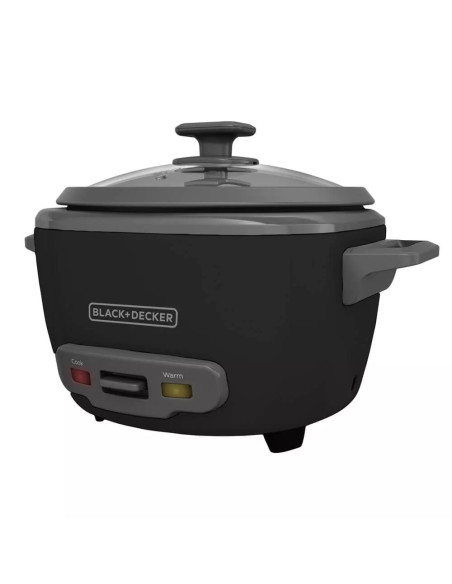 Olla Arrocera Black Decker Capacidad 7 Tzs 2 L Tapa Vidrio Negra