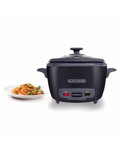 Olla Arrocera Black Decker Capacidad 7 Tzs 2 L Tapa Vidrio Negra