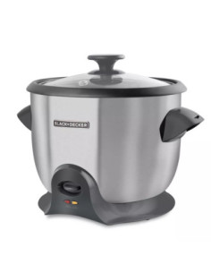Olla Arrocera Black Decker 20 Tazas De Acero Inoxidable Gris