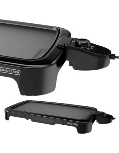 Parrilla Eléctrica Black Decker 1500 W Superficie De Coccion 8 Porciones