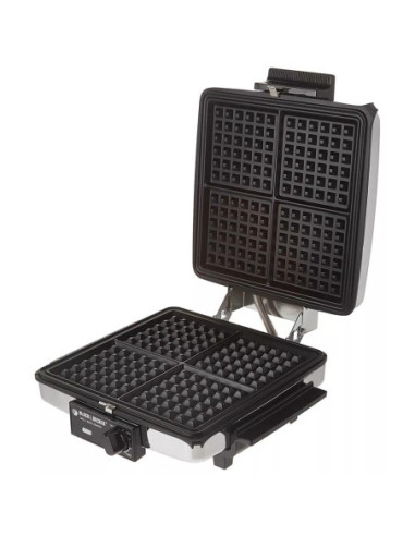 Waflera Black Decker 3 En 1 Parillas Reversibles Antiadherente Silver
