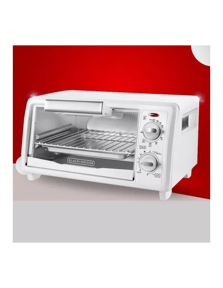 Horno Tostador Black Decker 4 Rebanadas 1150 W Blanco
