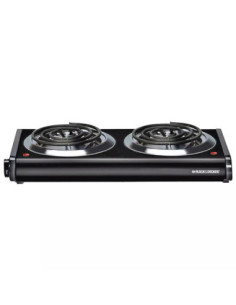 Hornilla Eléctrica Black Decker Dual 1500 W Negro 2