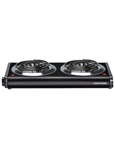 Hornilla Eléctrica Black Decker Dual 1500 W Negro