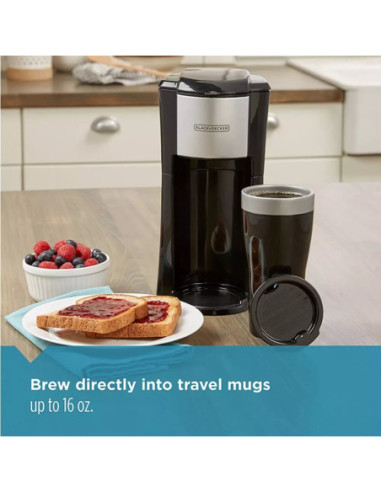 Cafetera Black Decker 1 Tzs Con Filtro Y Jarra Antiadherente