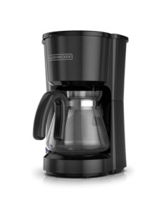 Cafetera Black Decker-5 Tazas-Filtro Permanente-Boton Encendido Y Apagado-Negra