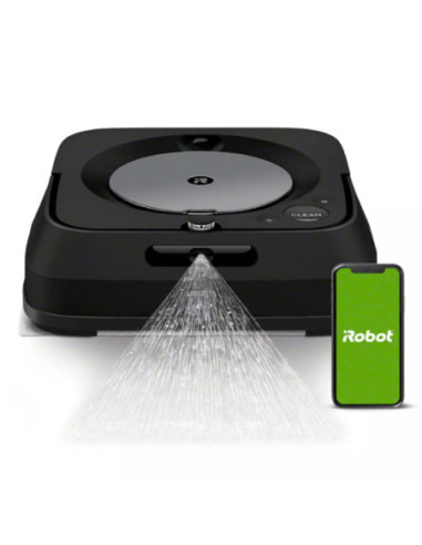 Trapeador Irobot M6 Friega Suelos Wi-Fi Asist Alexa Google Hasta 75Min Negro