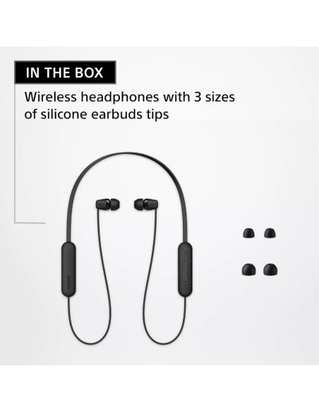 Audífonos Sony Inalámbrico 9 mm 20 20 kHz Microf Integr 25H Dur Negro