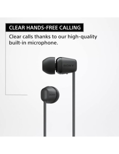 Audífonos Sony Inalámbrico 9 mm 20 20 kHz Microf Integr 25H Dur Negro