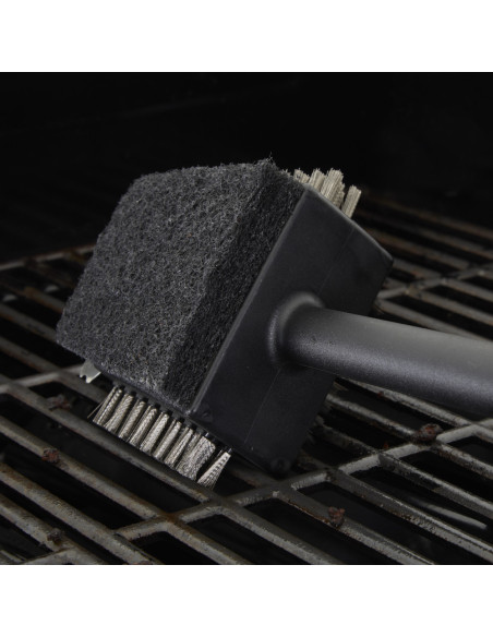 Cepillo De Limpieza Cuisinart 4 En 1-13Pulg. Para Parrilla Acero Inox. Negro
