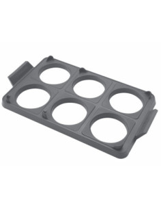 Bandeja De Anillo Cuisinart 14.5X9Pulg. Para Huevos 7Pcs Silicona Gris