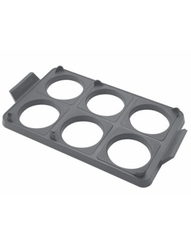 Bandeja De Anillo Cuisinart 14.5X9Pulg. Para Huevos 7Pcs Silicona Gris