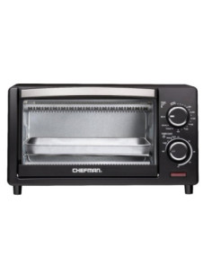 Horno Tostador Chefman 4 Rebanadas 1000 W 45 L Programable Negro