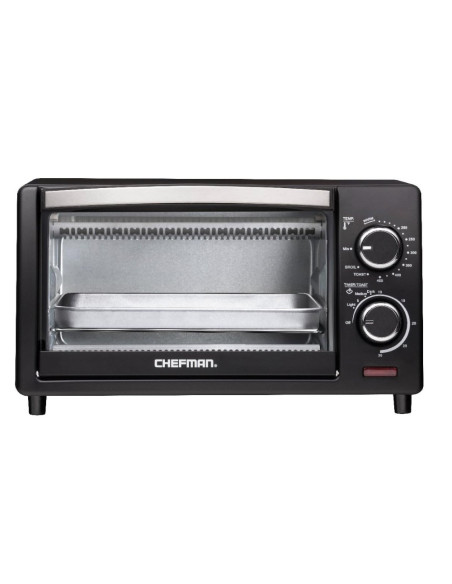 Horno Tostador Chefman 4 Rebanadas 1000 W 45 L Programable Negro