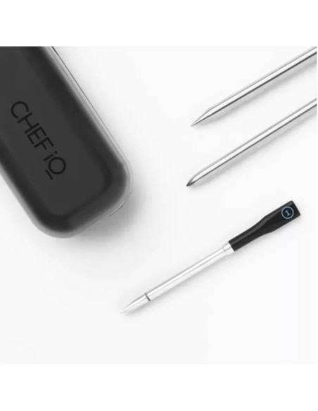Termometro Chef Iq Inalámbrico 1 Sonda Smart Bt Wi-Fi Para Proteina Negro
