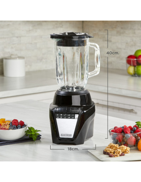 Licuadora Black Decker Ice Crush 8 Vel. 700 W Jarra Vidrio 1.25 L Negra