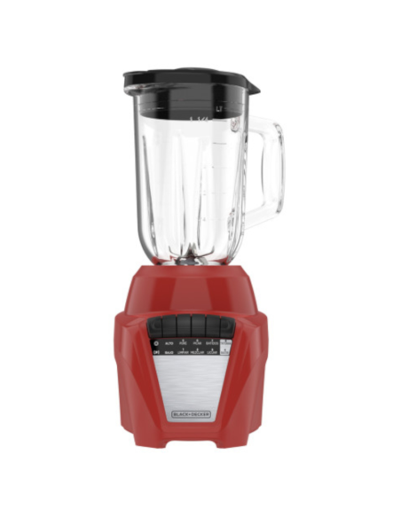Licuadora Black Decker Ice Crush 8 Vel. 700 W Jarra Vidrio 1.25 L Roja