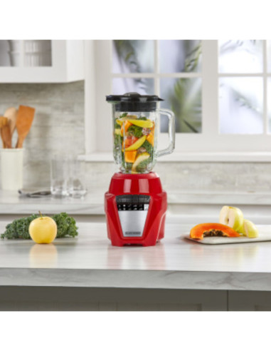 Licuadora Black Decker Ice Crush 8 Vel. 700 W Jarra Vidrio 1.25 L Roja