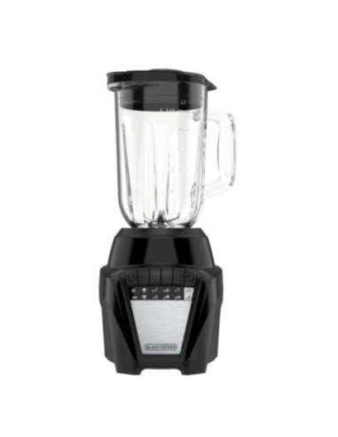 Licuadora Black Decker Ice Crush 8 Vel. 700 W Jarra Vidrio 1.25 L 2 Vasos Mini 200 ml Negra