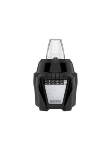 Licuadora Black Decker Ice Crush 8 Vel. 700 W Jarra Vidrio 1.25 L 2 Vasos Mini 200 ml Negra