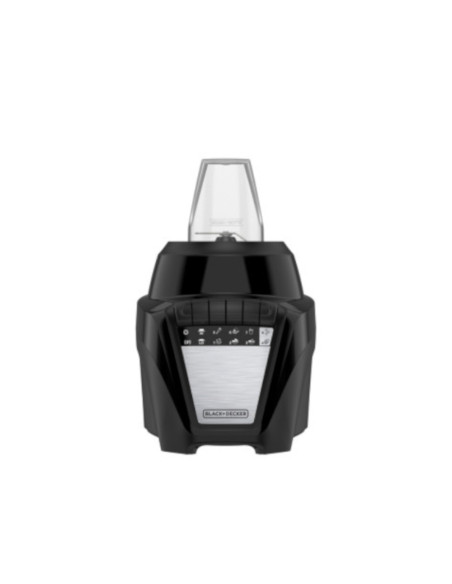 Licuadora Black Decker Ice Crush 8 Vel. 700 W Jarra Vidrio 1.25 L 2 Vasos Mini 200 ml Negra