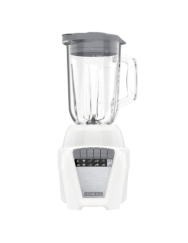 Licuadora Black Decker Ice Crush 8 Vel. 700 W Jarra Vidrio 1.25 L Jarra Plástico 1.65 L Blanca