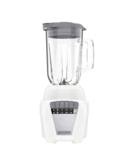 Licuadora Black Decker Ice Crush 8 Vel. 700 W Jarra Vidrio 1.25 L Jarra Plástico 1.65 L Blanca