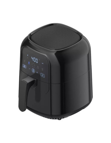 Freidora De Aire Turbofry Chefman 5.5 L 1500 W Pantalla Touch-Indicador Shake- Color Negro