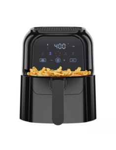 Freidora De Aire Turbofry Chefman 5.5 L 1500 W Pantalla Touch-Indicador Shake- Color Negro