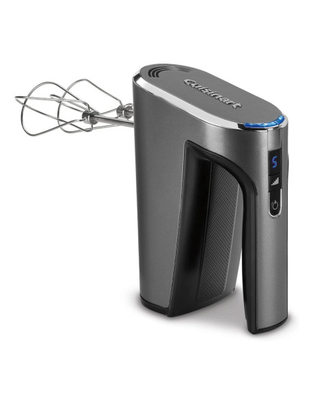 Batidora De Mano Cuisinart Inalámbrico 5 Vel. LED Recargable USB Acero Inox.