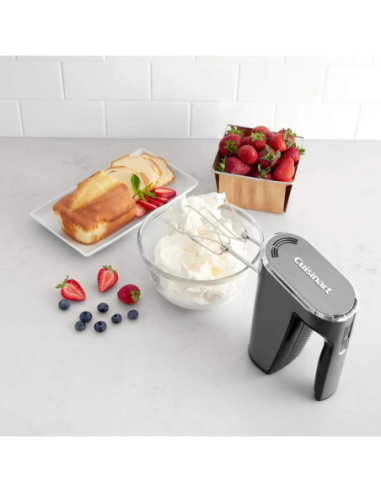 Batidora De Mano Cuisinart Inalámbrico 5 Vel. LED Recargable USB Acero Inox.