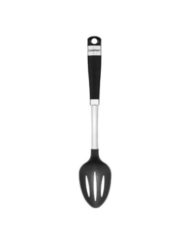 Cucharon Cuisinart Ranurada De Nylon Con Mango Negro
