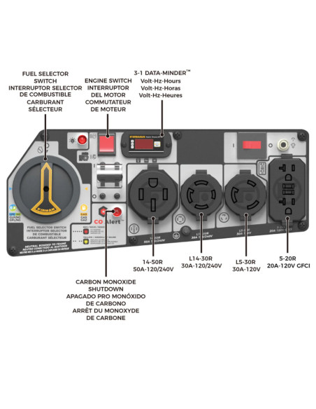 Generador Portátil Firman 3 Combustibles 9400 W Arranque Eléctrico 120/240 V