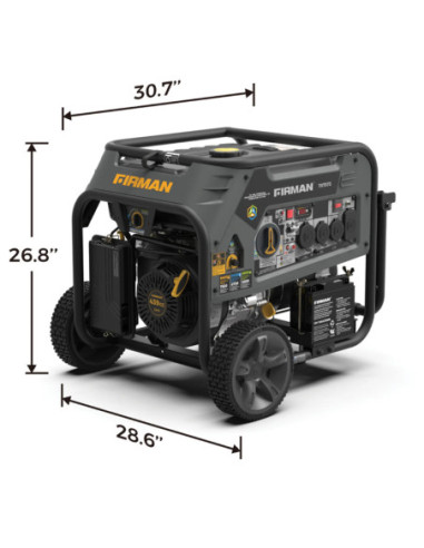 Generador Portátil Firman 3 Combustibles 9400 W Arranque Eléctrico 120/240 V