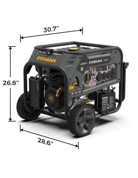 Generador Portátil Firman 3 Combustibles 9400 W Arranque Eléctrico 120/240 V