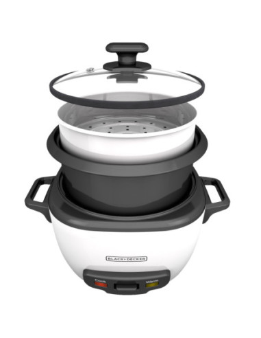 Olla Arrocera Black Decker Capacidad 7 Tzs 2 L Tapa Vidrio
