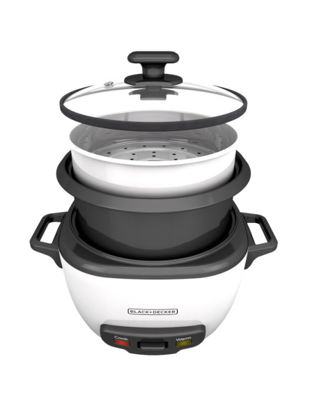 Olla Arrocera Black Decker Capacidad 7 Tzs 2 L Tapa Vidrio