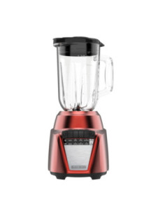 Licuadora Black Decker Ice Crush 8 Vel. 700 W Jarra Vidrio 1.25 L Acero Inox. Roja