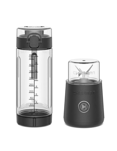 Licuadora Chefman 74 W Inalámbrica Vaso Plástico USB-C Encendido Luz LED Negra