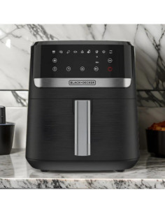 Freidora De Aire Black Decker 5.5 L 1500 W 9 Funciones Preprogramadas Pantalla Tactil Negro 2
