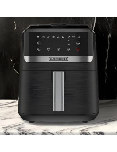 Freidora De Aire Black Decker 7.5 L 1700 W 9 Funciones Preprogramadas Pantalla Tactil Negro
