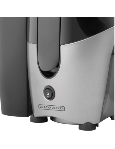 Extractor De Jugos Black Decker 500 W 2 Vel. Recipiente Con Jarra Negro-Plateado