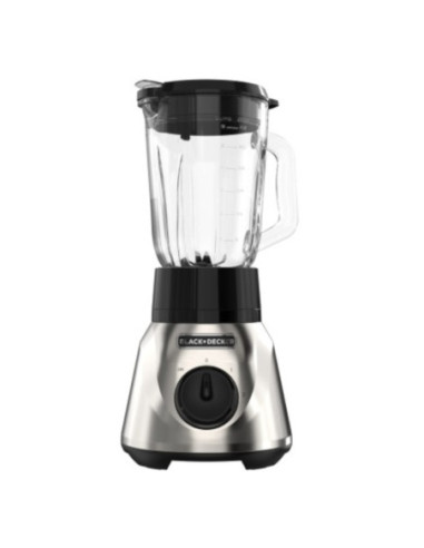 Licuadora Tricuadora Black Decker 800 W Jarra De Vidrio 1.5 L 2 Velocidades+Pulso Acero Inox.