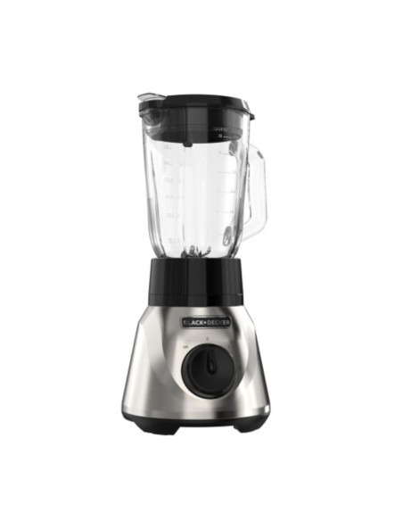 Licuadora Tricuadora Black Decker 800 W Jarra De Vidrio 1.5 L 2 Velocidades+Pulso Acero Inox.
