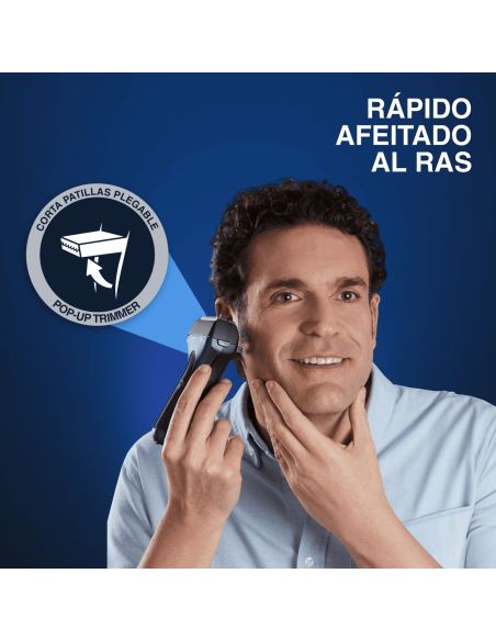 Afeitadora Recargable Remington Cabeza Flexible 3 Cuchillas Recortadora