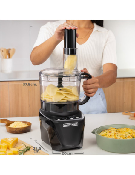 Procesador De Alimentos Black Decker 850 W 8Tazas Negro