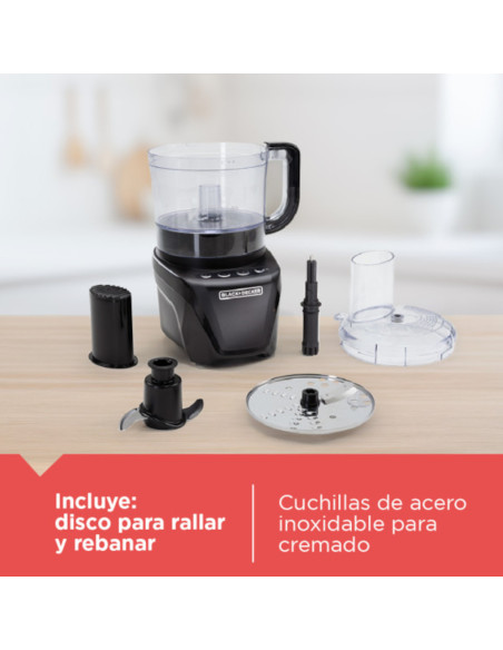 Procesador De Alimentos Black Decker 850 W 8Tazas Negro