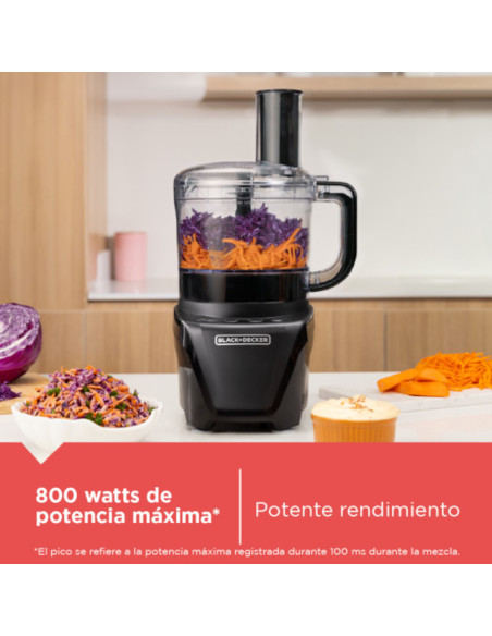 Procesador De Alimentos Black Decker 850 W 8Tazas Negro