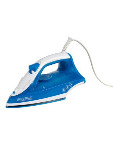 Plancha De Ropa Black Decker- 1200 W-Antihaderente-Auto Clean Suela Cerámica Azul